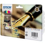 EPSON CARTOUCHE D'ENCRE STYLO 16 (C13T16264010) - DURABRITE ULTRA - MULTIPACK - COULEUR: NOIR, CYAN, MAGENTA, JAUNE