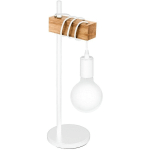 EGLO - LAMPE DE TABLE LED TOWNSHEND BRUN BLANC L: 17,5 CM B: 15,5 CM H: 50 CM