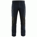 PANTALON DE TRAVAIL SERVICES STRETCH MARINE FONCÉ/NOIR TAILLE 40C - BLAKLADER