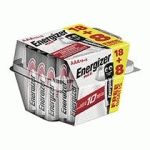 PILE ALCALINE AAA - PACK 18 PILES LR3 ENERGIZER MAX + 8 OFFERTES