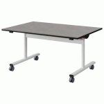 TABLE MALIBU RAB. 120X80 T3 DL ST BÉTON F186/NOIR BLC 9016