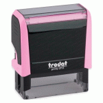 TAMPON TEXTE PERSONNALISABLE PRINTY 4913 TRODAT MONOCHROME 5 LIGNES - ROSE PASTEL