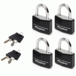 CADENAS À CLÉ EN VINYLE 9140EURD - NOIR - ANSE 21MM - MASTER LOCK