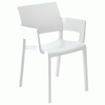 FAUTEUILS FIONA POLYPROPYLÈNE - BLANC - RESOL