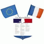 PACK LOI ÉCOLE BLANQUER - ECUSSON + DRAPEAUX FRANCE & EUROPE