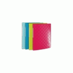 CLASSEUR 4 ANNEAUX EXACOMPTA 1928 - CARTE LUSTREE GAUFREE - 15 MM - DOS 2CM - FORMAT A4 - COLORIS ASSORTIS - LOT DE 20
