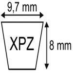 COURROIE XPZ1560 9,7X08X1560