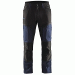 PANTALON DE TRAVAIL SERVICES STRETCH MARINE FONCÉ/NOIR TAILLE 48L - BLAKLADER