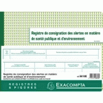 PIQÛRE REGISTRE DE CONSIGNATION DES ALERTES 24X32CM - EXACOMPTA