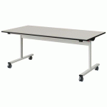 TABLE MALIBU RAB. 160X80 T4 DL ST BLC SEL W911/NOIR BLC 9016