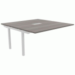 TABLE RÉUNION SUIVANT ASTRO ARCHE 160 X 163 CÈDRE/BLANC - BURONOMIC