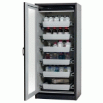 ARMOIRE SÉCURITÉ Q-DISPLAY-30 Q30.195.086.WDFW GRIS/JAUNE - ASECOS