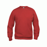 CLIQUE SWEAT BASIC COL RD ROUGE S