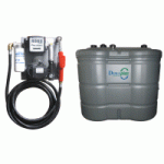 CUVE STATION-SERVICE PEHD 1000 L DOUBLE PAROI GNR / FIOUL SUR PLATINE MURALE