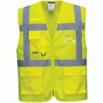 GILET HAUTE-VISIBILITÉ MESHAIR ATHÈNE C376 JAUNE XL - PORTWEST