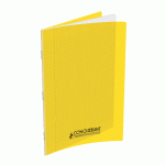 LOT DE 10 - CAHIER CONQUERANT CLASSIQUE AGRAFE 210X297 48P 90G SEYES POLYPRO JAUNE