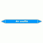 LOT DE 3 - MARQUEUR DE TUYAUTERIE - AIR SOUFFLÉ - VINYLE LAMINÉ - NFX 08-105 150 X 12 MM