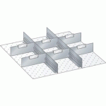 MATÉRIEL DE SUBDIVISION POUR TIROIRS 459X459X50MM - LISTA