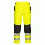 PANTALON DE PLUIE HI-VIS POUR FEMME PW386 NOIR/JAUNE L - PORTWEST
