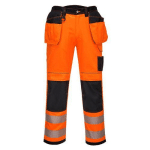 PANTALON DE TRAVAIL PW3 STRETCH HOLSTER HAUTE-VISIBILITÉ NOIR/ORANGE 32 - PORTWEST