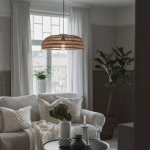PR HOME DENISE SUSPENSION, ABAT-JOUR ROTIN Ø 53 CM