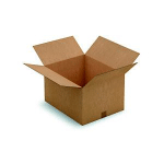 RAJA CAISSE AMÉRICAINE CARTON DOUBLE CANNELURE - L.INT. 20 X L.14 X H.14 CM - KRAFT BRUN - LOT DE 15