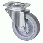ROULETTE PIVOTANTE INOX CHARGE 400 KG - TENTE