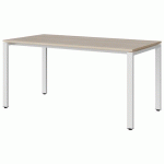 TABLE MALIBU 160X80 T6 SOUDÉ STRA ABS ACACIA/BLC 9016 - MANUTAN EXPERT