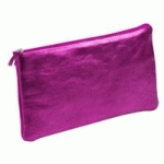 CUIRISÉ - TROUSSE PLATE 11X22 CM - FRAMBOISE - LOT DE 4