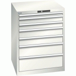 ARMOIRE BLANC GRIS 717X725X850 AVEC 7 TIR. 75KG _ 78.640.180 - LISTA