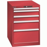 ARMOIRE ROUGE 564X725X850 AVEC 5 TIR. 75KG _ 78.527.070 - LISTA