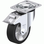 BLICKLE - ROULETTE PIVOTANTE À FREIN Ø 150MM BANDAGE CAOUTCHOUC NR 400KG - L-ALEV 150K-FI
