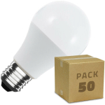 BOÎTE DE 50 AMPOULES LED E27 A60 5W BLANC CHAUD