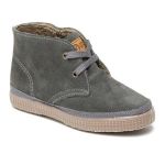 NATURAL WORLD CHAUSSURES ENFANT SAFARI SUEDE GRISE CHAUSSURES