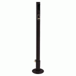 POTELET CIGARETTE FOURREAU PLATINE - GALVA NOIR 9005 - PROCITY