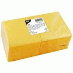 SERVIETTE COCKTAIL, 240 X 240 MM, 3 COUCHES, JAUNE - LOT DE 3