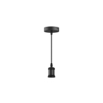 SUSPENSION LUMINAIRE STYLE ANTIQUE XXCELL NOIR MAT - E27 - 1M - NOIR