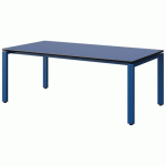 TABLE MALIBU 160X80 T3 SOUDÉ ST ANTIB BLEU U525/NO BLEU 5005