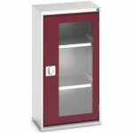 BOTT 1 ARMOIRE VERSO PORTES TRANSPARENTES AVEC 2 TABLETTES 525X350X1000_BOTT