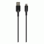 CÂBLE MICRO USB 2M NOIR 2,4A, 12W GR1036 - LOT DE 2