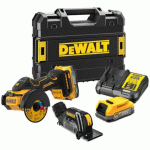 MEULEUSE XR 18V 76MM + 2 BATTERIES 1,7 AH + CHARGEUR + COFFRET TSTAK - DEWALT - DCS438E2T-QW