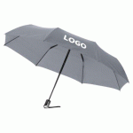 PARAPLUIE PLIABLE PUBLICITAIRE Ø 98 CM GRIS - MARQUAGE 1 COULEUR