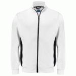 PROJOB 2129 SWEATSHIRT PRIO BICOLORE FULL ZIP BLANC - TAILLE L