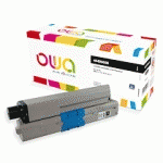 TONER REMANUFACTURÉ OWA - HAUTE CAPACITÉ - NOIR - POUR OKI 46490608