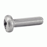 VIS À MÉTAUX TÊTE CYLINDRIQUE CRUCIFORME INOX A2 DIN 7985 6X16 BOÎTE DE 200 - ACTON - 622166X16