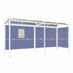 ABRI BUS PROVINCE 5 M 1 BARDAGE LAT. POMMEAU CITY BLANC 9010 - PROCITY