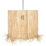 SUSPENSION HACIENDA RAPHIA D38CM ATMOSPHERA CRÉATEUR D'INTÉRIEUR - BEIGE