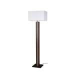 BRITOP LAMPADAIRE ELEGANCE DIMMABLE, PLACAGE NOYER, BLANC