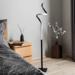 LINDBY KAMIA LAMPADAIRE LED, NOIR