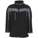 VESTE SOFTSHELL PLALINE NOIR/ZINC TAILLE XL - SCHWARZ